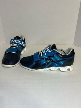Reebok CrossFit Lifter Plus Shoes in a Moon Blue/Navy/White" colorway Size 8
